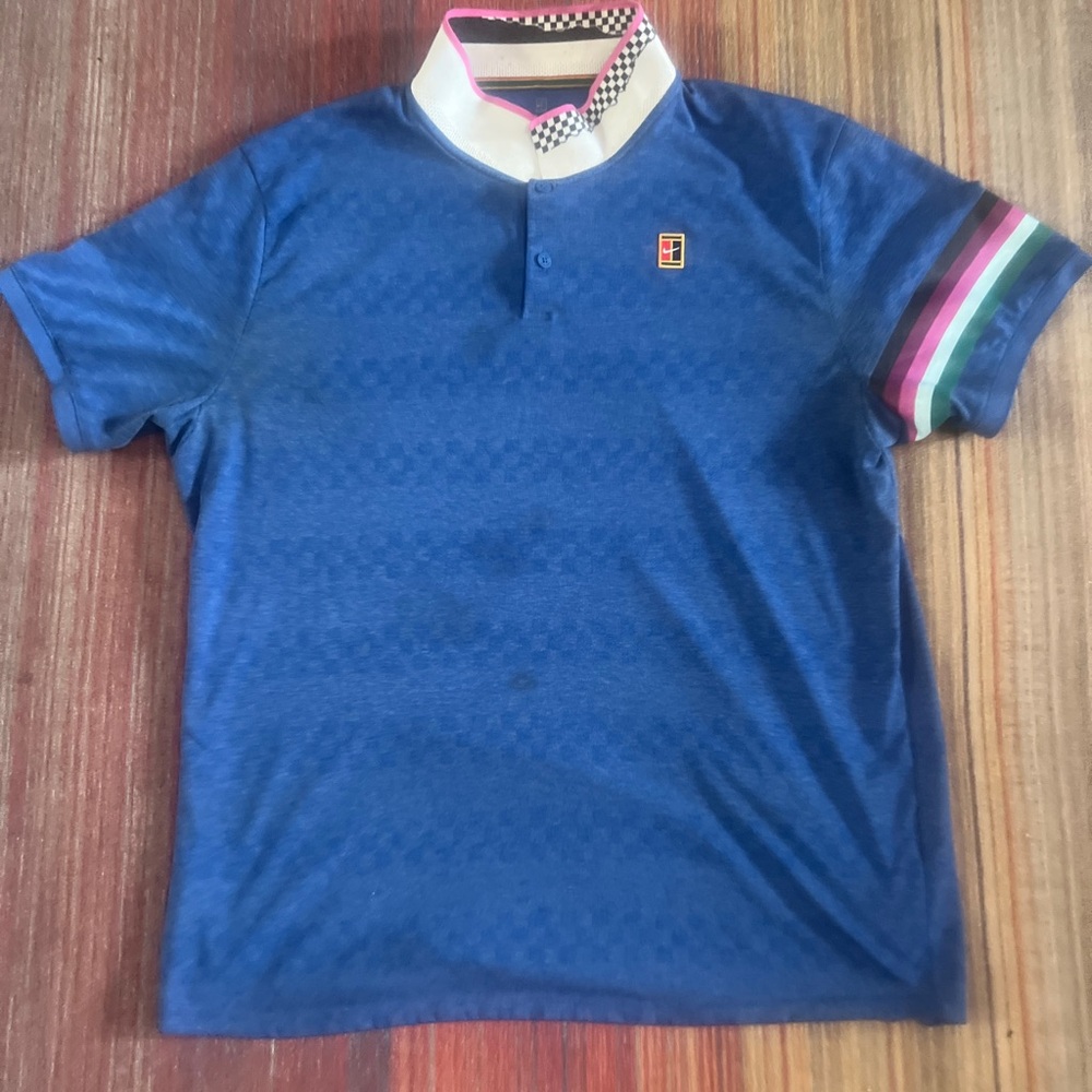 NIKE Court Advantage Tennis Polo Shirt Mens Dri-Fit | Size XL